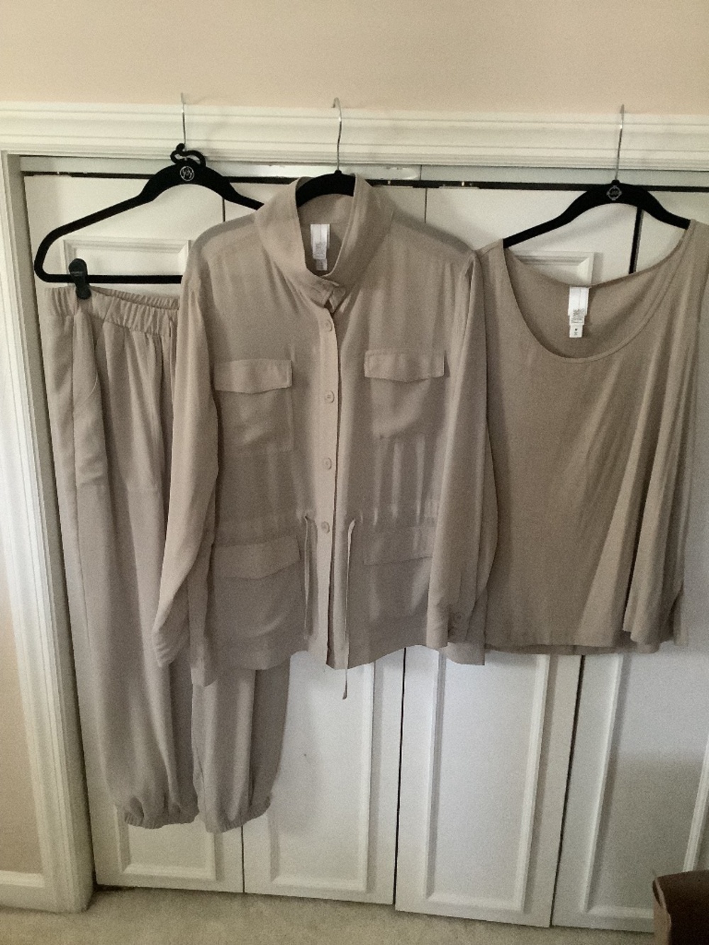 Brand new,never used 3 piece jogger,jacket,tank set